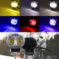 Owl Shape Crystal Multi Color Drl Led Fog Light For Bikes. Universal Fitment, Fog Light For Bikes- 8 Working Modes ( PLease Use it ON Battery)- Metal Back Body. 