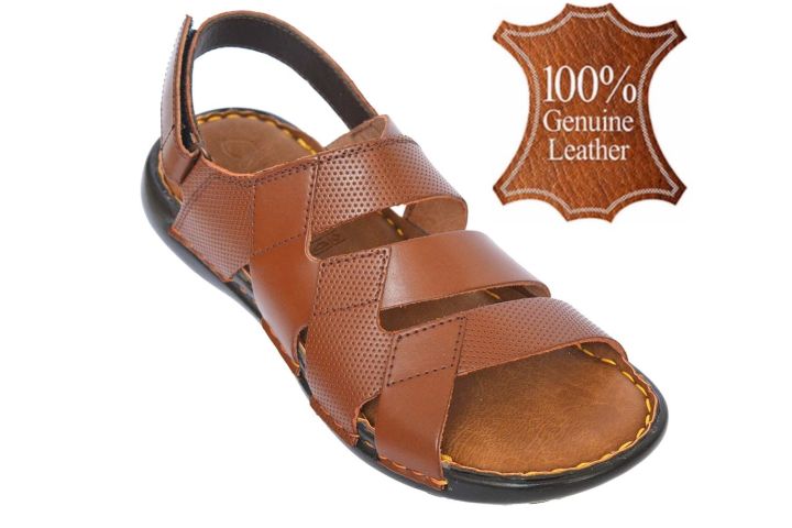 Maazu%20Pure%20Leather%20Sandal%20For%20Men%20-%20Color%20Brown%20-%20Image%205