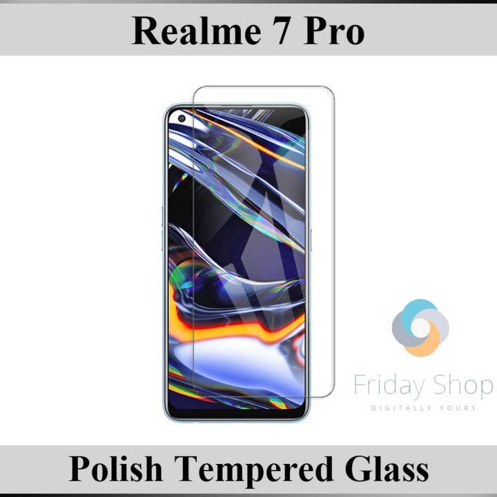 Realme 7 Pro Tempered Glass Screen Protector Premium High Quality Polish Glass For Realme 7 Pro