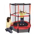 My First Trampoline and Enclosure Kids Jumping Trampoline with Safety Net and Red Cover Garden Outdoor and Indoor Jumping Mat And Spring Cover Padding Baby Toys And Games Kids Mini Junior Round Trampoline With Enclosure Safety. 