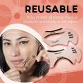 2PCs Eyeliner Stencils Winged Eyeliner Stencil Models Template Shaping Tools Eyebrows Template Card Eye Shadow Makeup Tool. 