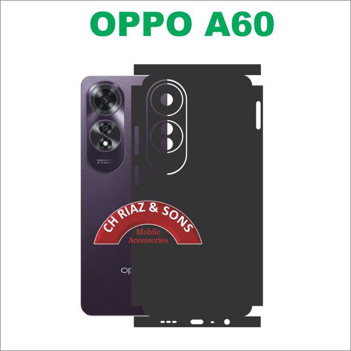 OPPO A60 FULL BACK 360 premium Protection Skin Wrap full cover Premium Quality