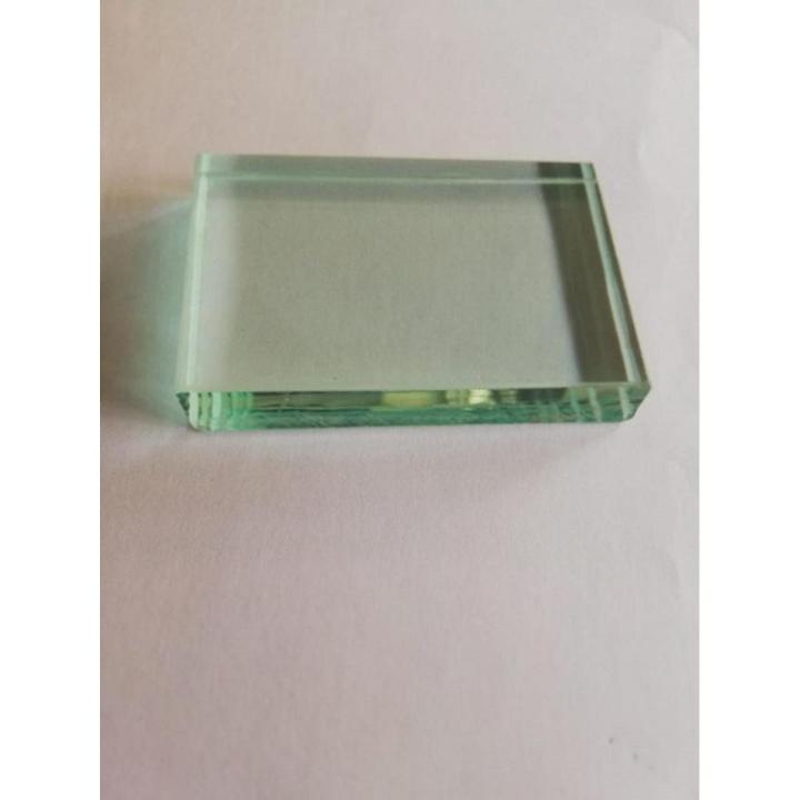 Glass Slab (75 X 48)mm Thickness: 12mm for Schools science Lab