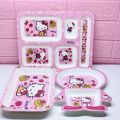 Melamine Baby Training Set Feeding Plates Set Dish Tray Bowl Set. 