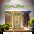 3 in 1 Partition Jar for Kitchen - Air Tight Glass Storage Jar with 3 Compartments for Dry Fruit, Cereal, Pulses, Spices - Multi-Purpose Container, Partition Marshal Jar, Food Storage, BPA-Free, Easy to Clean. 