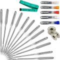 Sewing Machine Needles,Pack of 50, for Singer,Brother,Janome, Varmax and Home Sewing Machines.Universal Standard Needles. 