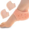 Silicone Anti-Crack Half Heel Socks Set for Pain Relief | Gel Protector | Feet Cover. 