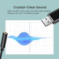 USB to 3.5mm Jack Audio Adapt USB to Aux Cable External Stereo Sound Card Support USB to TRRS 4-Pole Aux Port. 