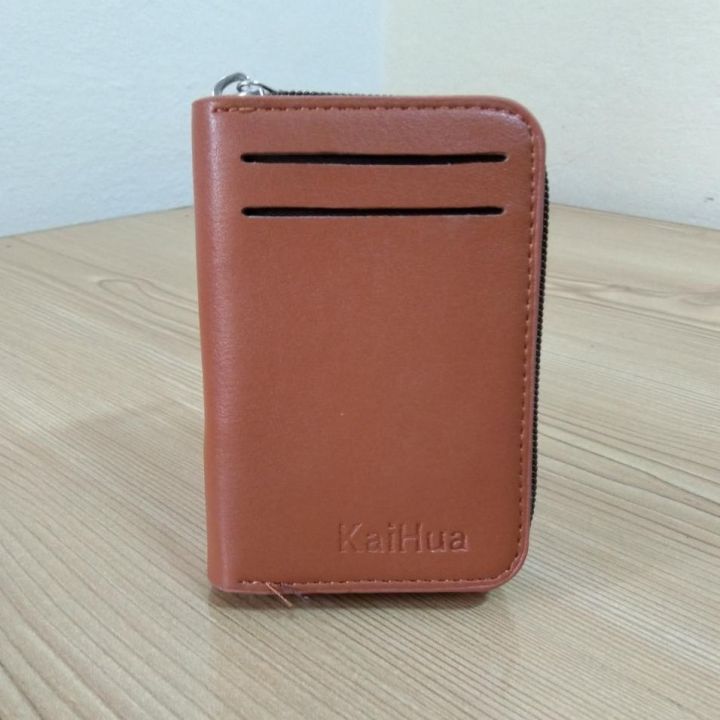 KaiHua%20PU%20Leather%20Men%20Card%20Holder%20Zipper%20Wallet%20With%2013%20Card%20Slots%20Casual%20Blocking%20Cards%20Bag%20-%20Image%204