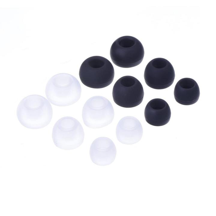 12Pcs Silicone Replacement Ear Buds Tips For Audio-Technica Skullcandy Monster Sony Ultimate JVC Most in Ear Headphones