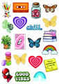 Random Mix Colorful Sticker Pack (20/40/60/80/100 Pcs) 2 Inch Premium Quality Stickers for Laptop, Bottle, Phone, Scrapbook, Wall, Diary – Perfect for Colorful Fans, Lovers & Collectors. 