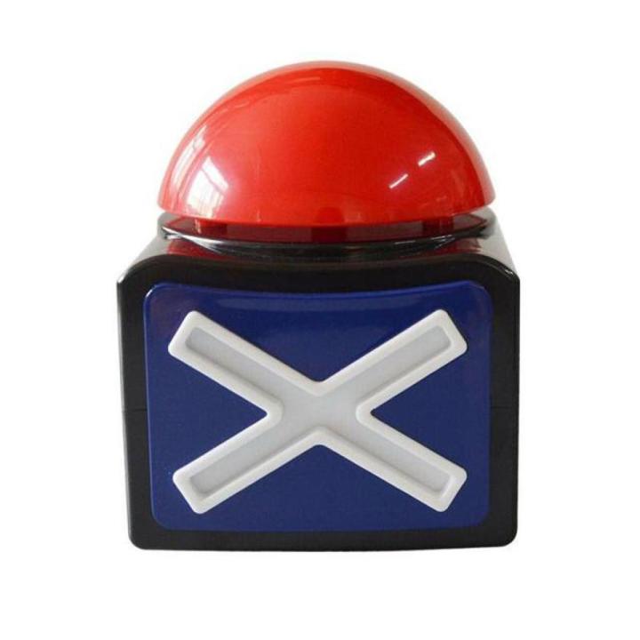 1pc Fun Red Game Buzzer Alarm Button Box With Toy Stress Light Sound Button Game Family Large Vent Relieve Pressure