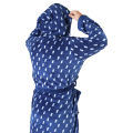 Fast Forward Mens Hooded Fleece Robe - Plush Long Printed Bathrobes. 