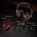 Tatybo XW6 7.1 Gaming Headset for PC, PS4, PS5, Xbox One, Switch, USB & 3.5mm Gaming Headphones with Noise Canceling Microphone. 