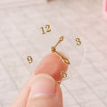 Dollhouse Decor Miniature Dollhouse Wall Clock Model Toy for Pretend Play Realistic Furniture Accessory 1 12 Scale Miniature Wall Clock. 