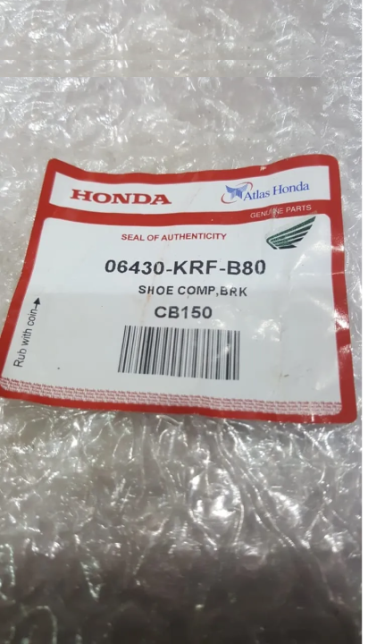 Atlas%20Honda%20Brake%20Shoe%20CB150F%20Rear%20Wheel%20l%20Atlas%20Honda%20Genuine%20Brake%20Shoes%20CB150F%20-%20Image%202