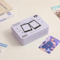 Tinplate Storage Box Cartoon Bear Photocards Small Card Tin Storage Box Cans Coin Earrings Headphones Case Jewelry Collect Boxes. 