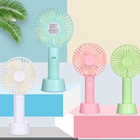 Electric Portable Mini Desk Fan for Kids - Rechargeable USB Battery - Handheld Fan with Adjustable Speed - Versatile Usage