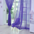 100x200cm Tulle Curtains Rod Pocket Curtains for Kitchen Living Room Solid Sheer Curtains Tulle on The Windows Drapes Curtains. 