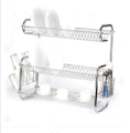 3 layer Stainless Steel G shape Dish Rack Plate Stand Kitchen Rack Stand Cutlery holder Organizer Kitchen Accessories Best Quality. 