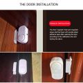 Independent Wood Door Alarm Sensor Window Detector With 80Db Buzzer Burglar Security Alarm System LR44 button Battery. 