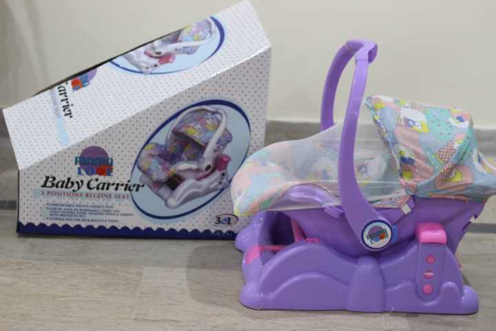 Mama Love Baby Swing 3-in-1 Carry Cot in Beautiful Purple Design