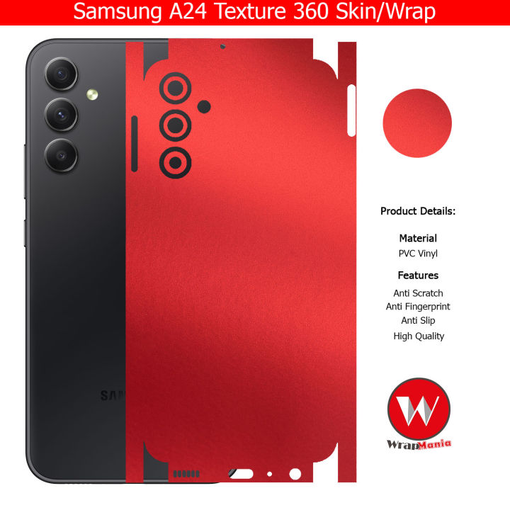 Samsung%20Galaxy%20A24%20Skin/Wrap%20360%20Protection%20Sheet/%20Carbon%20fiber/%20Matte/%20Transparent/%20Lamination%20Back%20And%20Sides%20Included%20Camera%20Skin%20-%20Image%208