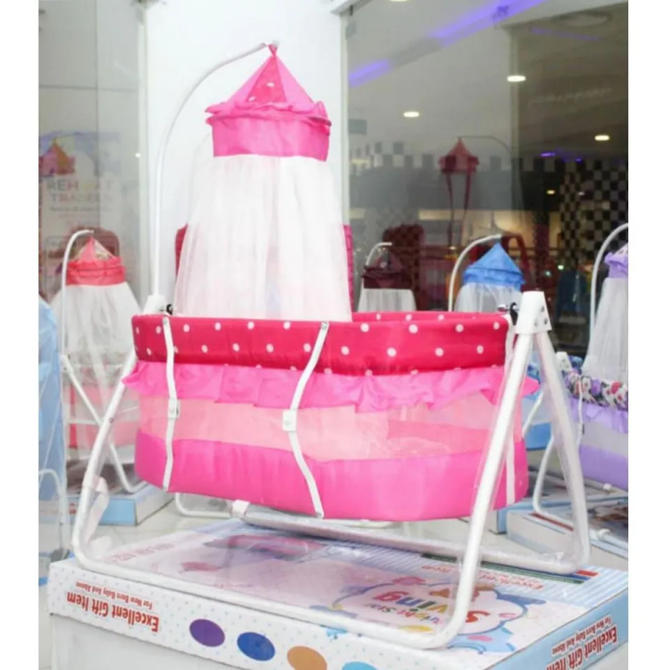 Daraz Pk Baby Net Cradle Swing Baby Swing Cot Cradle Dual Stands