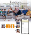 Aubess Tuya Wifi Smart Temperature And Humidity Sensor With Buzzer Alarm Voice Control Intelligent Linkage With Alexa Tuya Smart Life. 