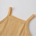 Summer Newborn Baby Rompers Clothes Cotton Children Boy Bodysuits Sleeveless Strap Baby Jumpsuit One-piece Toddler Girls Outfits. 