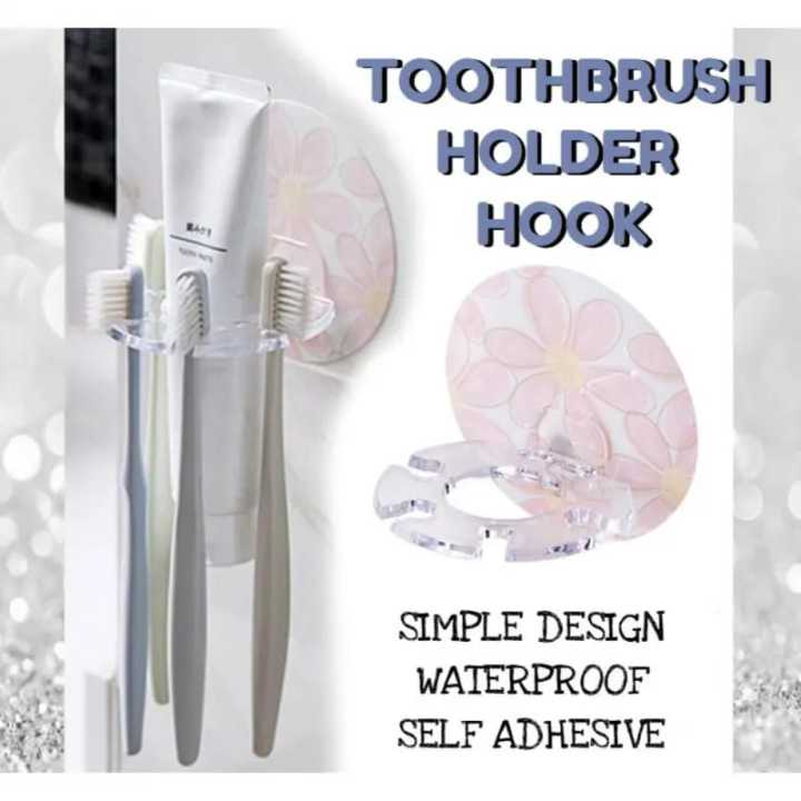 Self-adhesive%20Toothbrush%20Holder%20Wall%20Mount%20Toothpaste%20Dispenser%20Storage%20Squeezer%20Shelves%20Shaver%20Holder%20Bathroom%20Accessories%20-%20Image%203