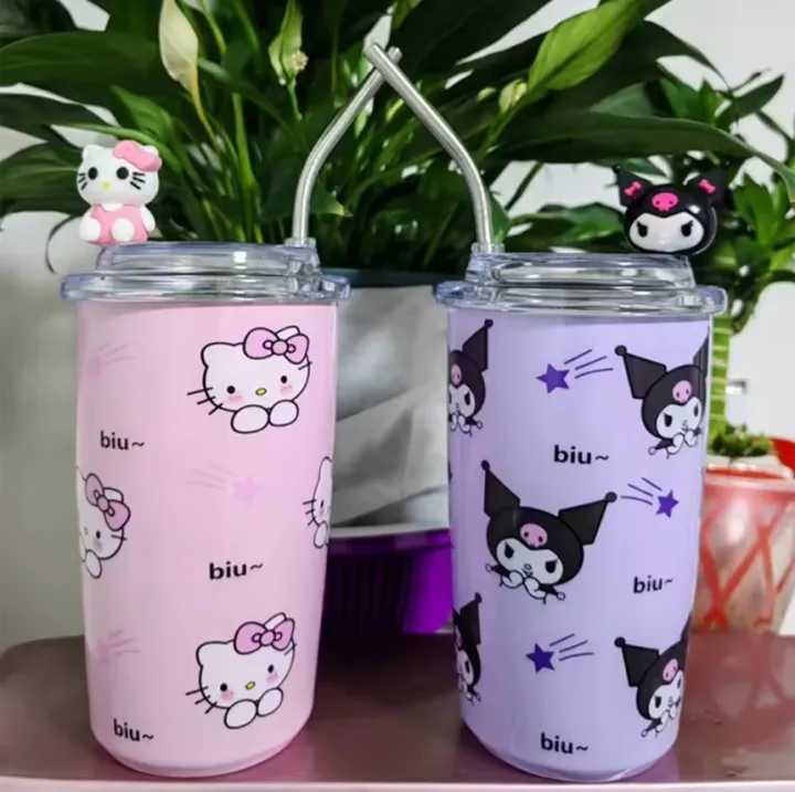 Imported%20Sanrio%20Hello%20Kitty%20450ml%20Kawaii%20Cups%20With%20Lids%20And%20Straws%20Insulated%20Cup%20304%20Stainless%20Steel%20Coffee%20Cute%20Birthday%20Gift%20Stainless%20Steel%20Water%20Bottle%20Tumbler%20for%20School%20Kids%20and%20Girls%20-%20Image%207