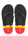 Tri Color - Flip Flop - 6033 - Black / Red / Yellow. 