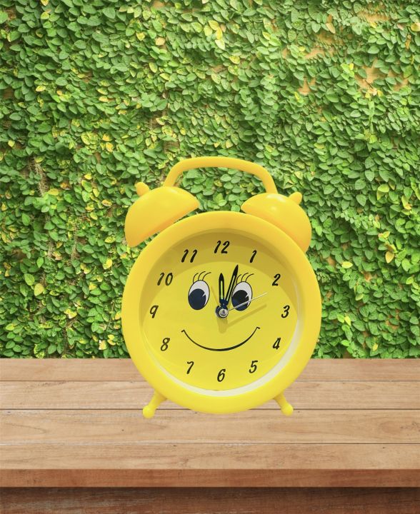 Smiley Emoji  Alarm Analog Table and Wall Clock