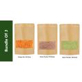 Bundle Of 3 Orange Peel Mask Powder Neem Mask Powder  Rose Powder 100 Grams Each 100% Natural & Organic. 
