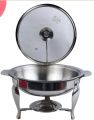 Alpha Stainless Steel Serving Dish Chafing Dish Round Buffet Serving Dish for Dining Table All Sizes Available. 