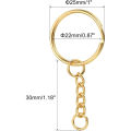 10pcs Golden Key Rings for Resin Keychains and Alphabet keychains mold - handmade keychain - Jewellery making. 