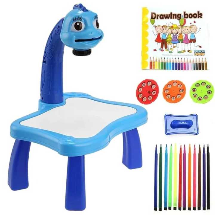 3 In 1 Kids Painting Drawing Activity Kit Projector Table - 21 Pattern