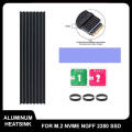Aluminum Heatsink SSD Heat Sink with Cooling Pad silicon thermal pad for NVME NGFF M.2 2280 PCIE SSD. 
