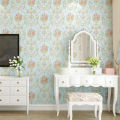 Vintage Damask Floral Embossed Wallpaper 3D Textured Roll for Bedroom and Living Room 1M. 