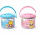 10pcs Colorful Soft Modeling Clay Dough Bucket with 2 Mold. 