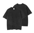Unisex Custom Men's Street Acid Wash Oversized T-shirt Distressed Vintage Stone Washed Wash Tshirt. 