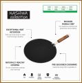 Tawa Non stick 12 inches 13 inches 14 inches Non Stick Tawa Wood Handle for Chapatti & Dossa Naan Bread  Nonstick fry Pan Roti Tava Non-Stick Cookware set Paratha Pan Baking Disk Wooden Handle Long Usage Durable Quality Tawa for Roti 30cm 32cm 34cm. 