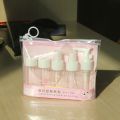 7pcs/set Portable Flight Travel Size Bottle Pack Liquid Containers Shampoo Cream Cosmetics Refilable Bottles. 