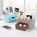 Makeup Organiser Cosmetic Storage Box Multi Functional Desktop Tidy Organiser Holder with Drawer Random Colour makeup organizer. 