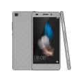 Huawei P8 Lite 2016 Silver Carbon Fiber Texture Mobile Skin. 