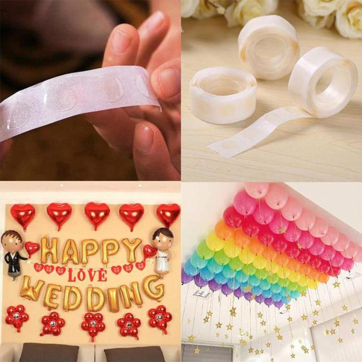 Dots Glue Double Sided Tape for Balloons  Party Supplies  Decoration Wedding Events  Birthday Adhesive Removable Points.