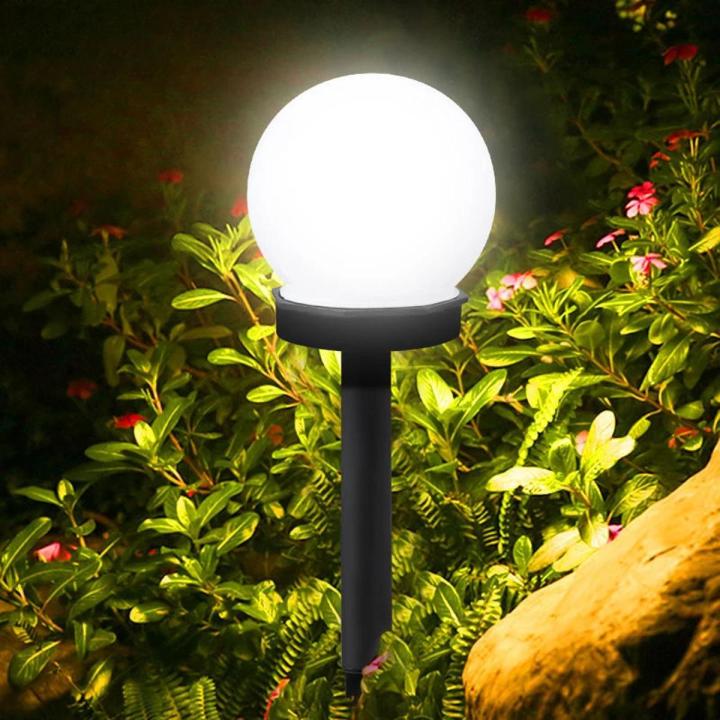 1PCS-LED Solar Powered Ball Garden Light Waterproof IP44 Bulb Outdoor Camping Lawn Lights Night Lights Solar Landscape Lamp Led Light