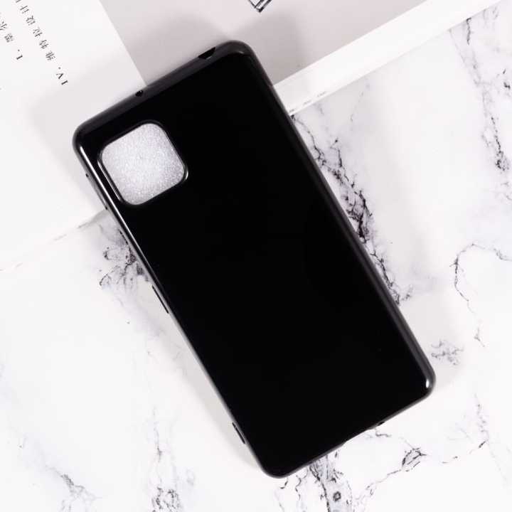Sharp Aquos Sense 5G Case Matte Soft Silicone TPU Back Cover For Sharp Aquos Zero 5G Phone Case Slim shockproof - Black