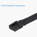 6Pcs PWM Fan Splitter Cable 2Way 4Pin Y Sleeved Extension Power Cable 1To2 Converter for PC Motherboard,Computer CPU Fan. 
